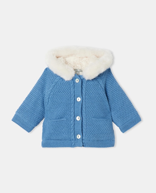 Imagen 0 de Chaquetón de bebé niño tricot bolsillos