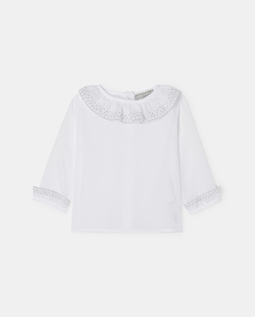 Imagen 0 de Camisita manga larga festón básica