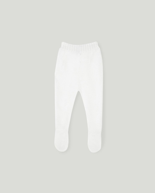 Imagen 0 de Polaina de bebé niña punto cintura ochos liso