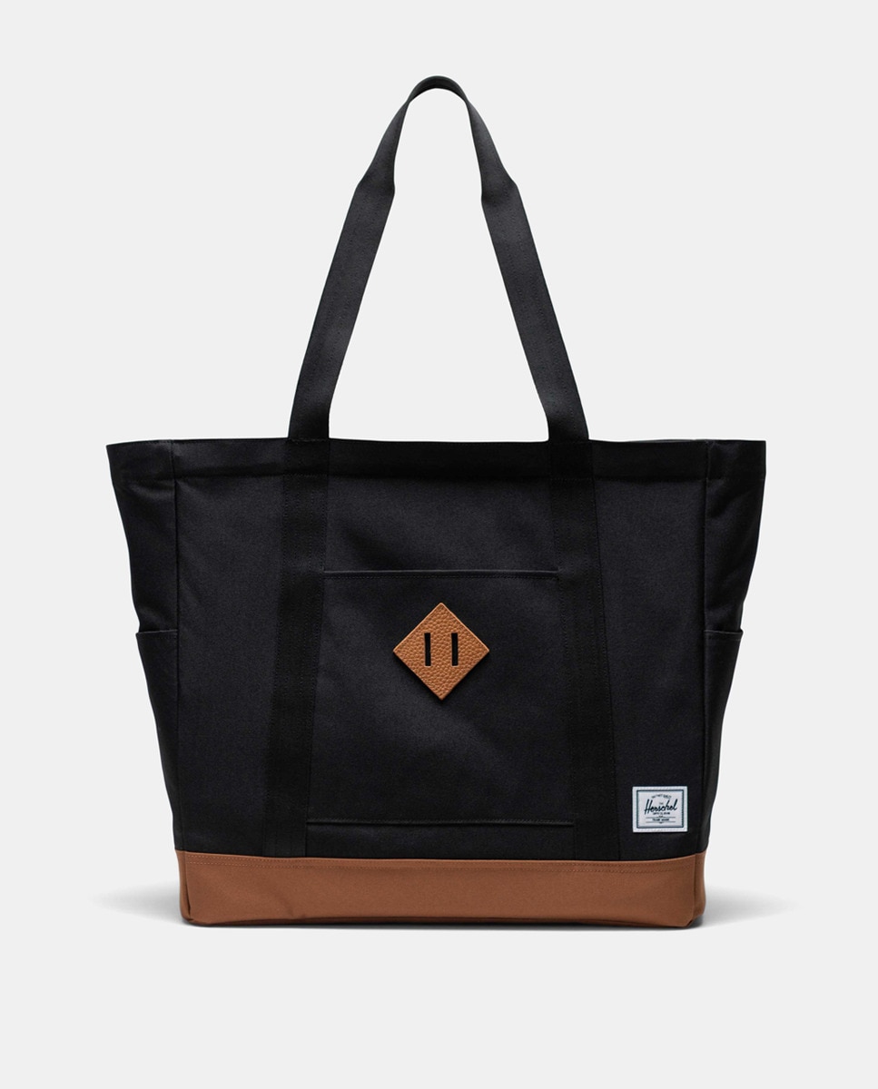 Mala de Ombro Heritage Tote - Preto Preto-1