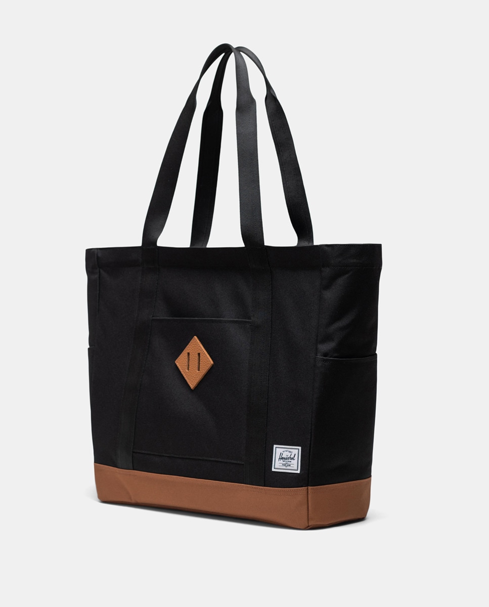 Mala de Ombro Heritage Tote - Preto Preto-2