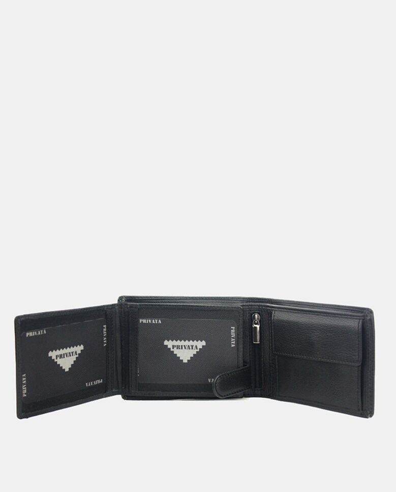 Carteira em Pele Preto-4