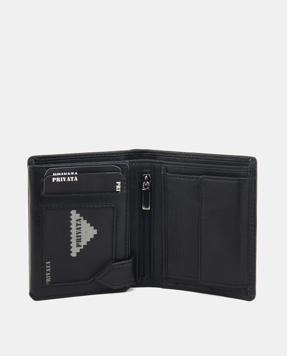 Carteira em Pele Preto-3