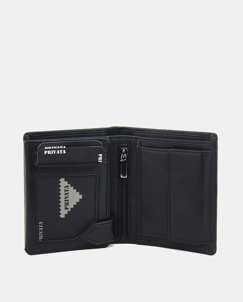 Carteira em Pele Preto-3