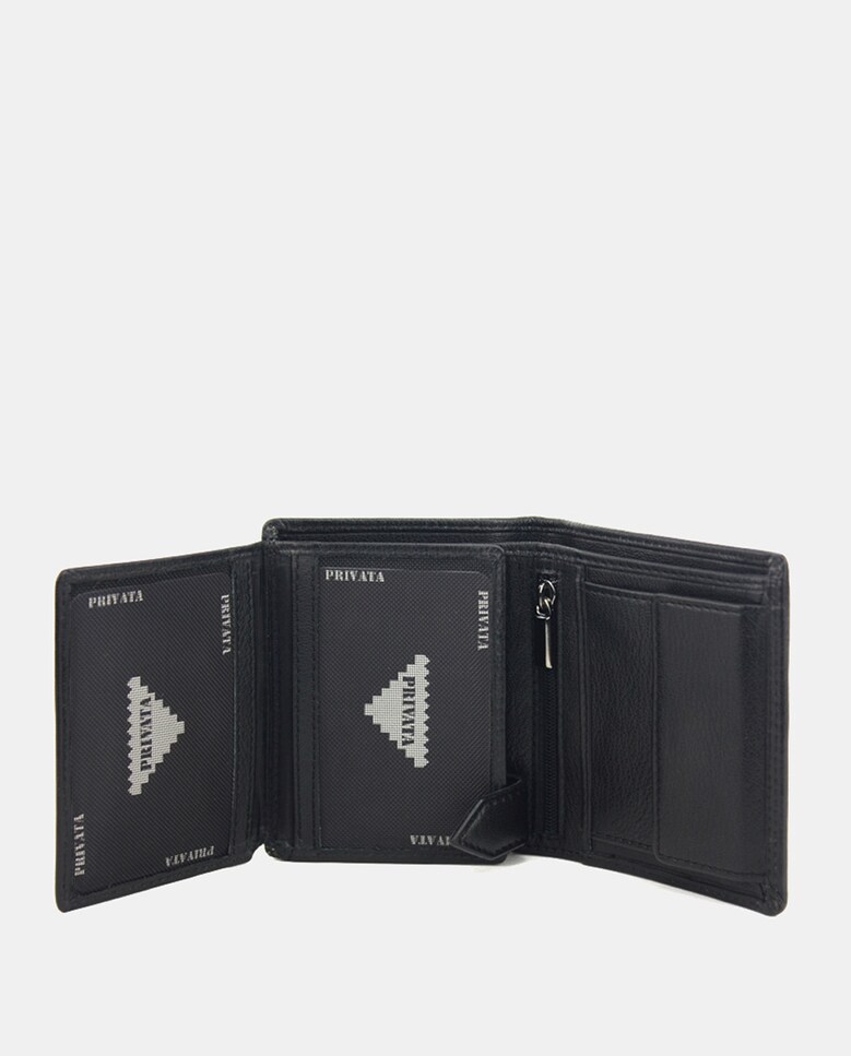 Carteira em Pele Preto-4