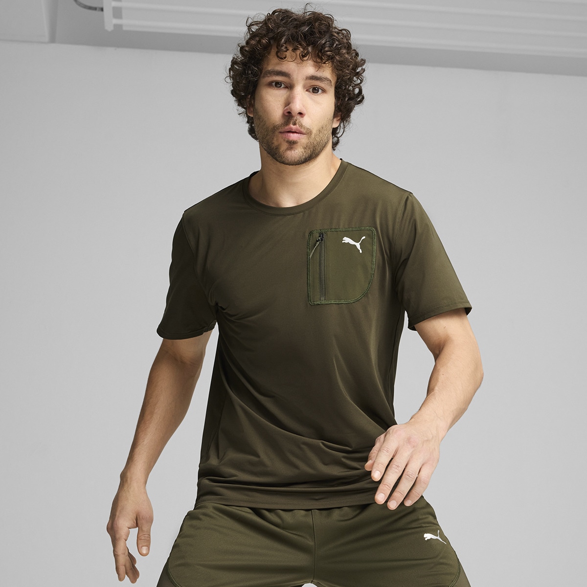 T-shirt de Homem Flex Cargo Tee Verde-1