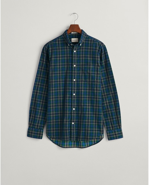 Imagen 0 de Camisa Regular Fit de pana a cuadros