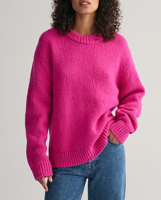 Imagen 0 de Jersey de cuello redondo de lana bouclé