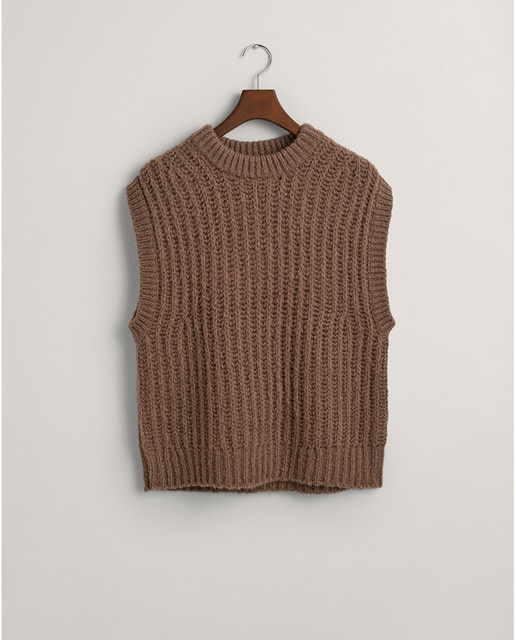 Imagen 0 de Chaleco de lana acanalada