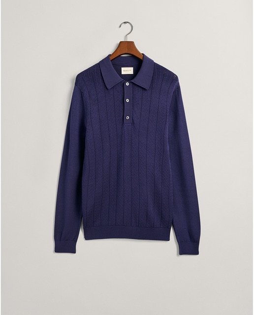 Imagen 0 de Jersey tipo polo de viscosa Shiny