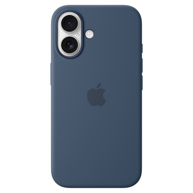 Imagem 0 de Capa de Silicone Apple com MagSafe para iPhone 16 - Denim