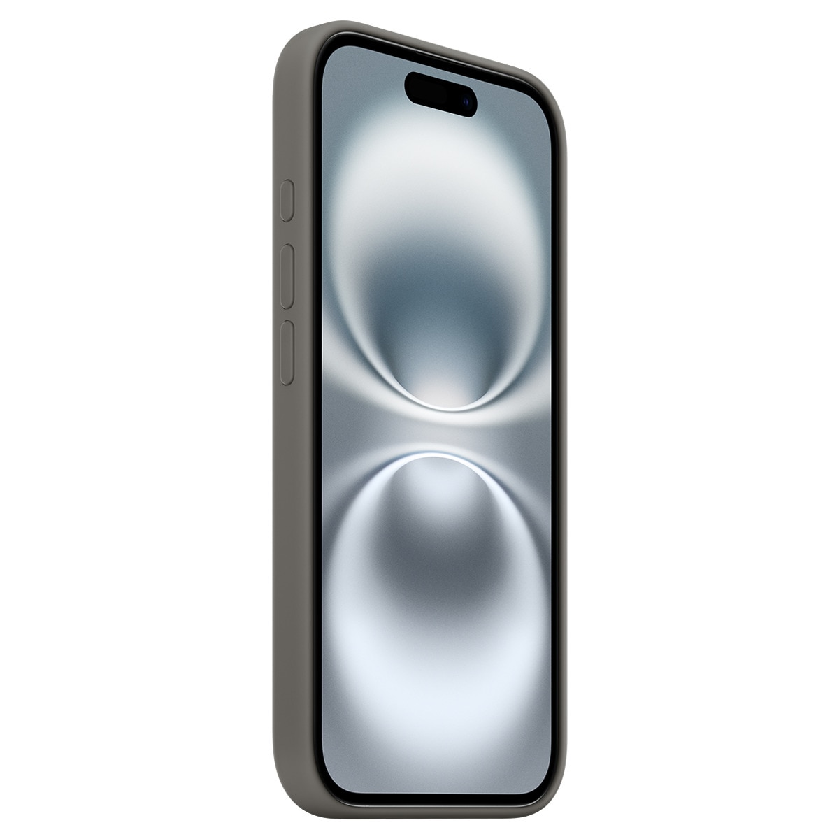 Funda de silicona Gris piedra Apple con MagSafe para iPhone 16 2