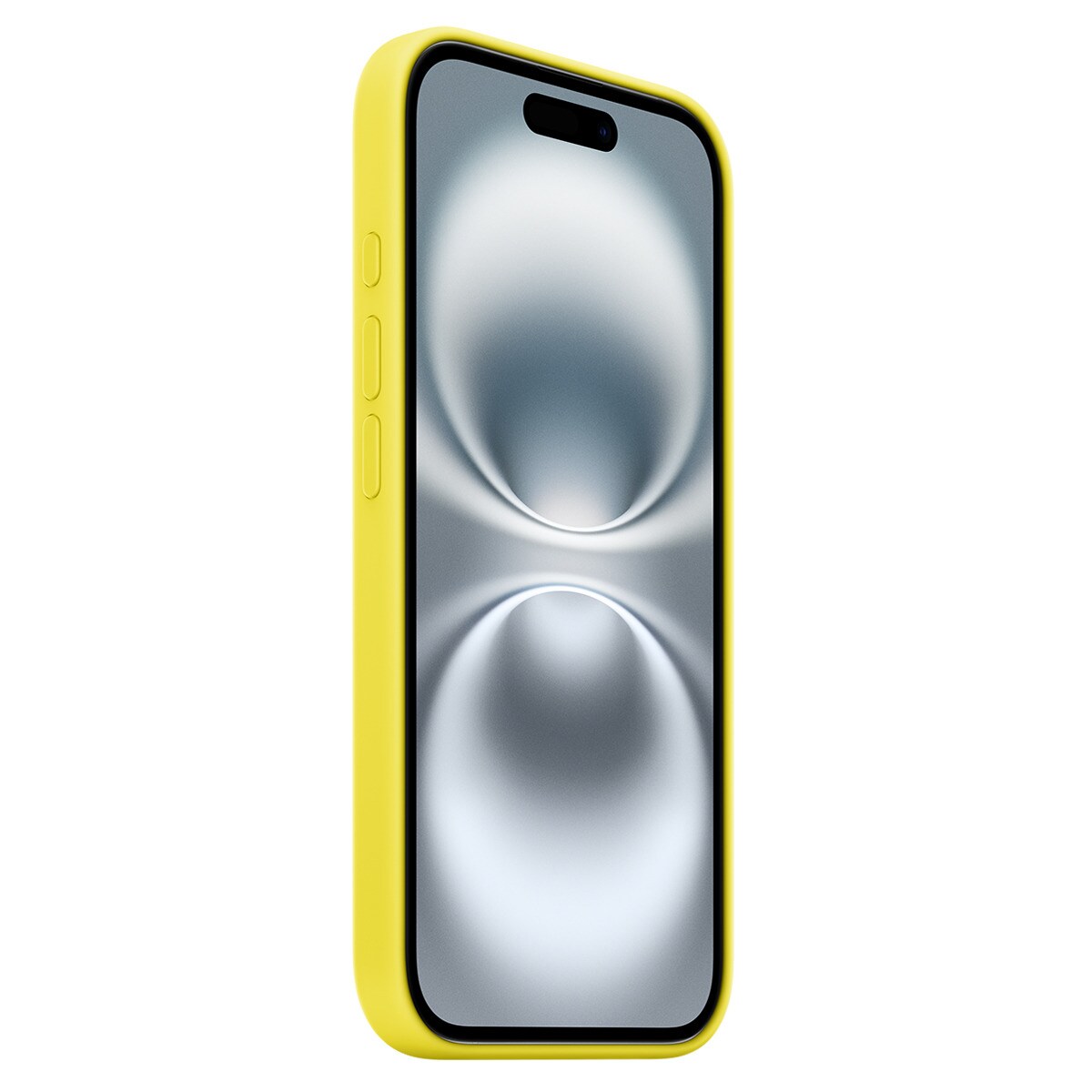 Funda de silicona Amarillo carambola Apple con MagSafe para iPhone 16 2