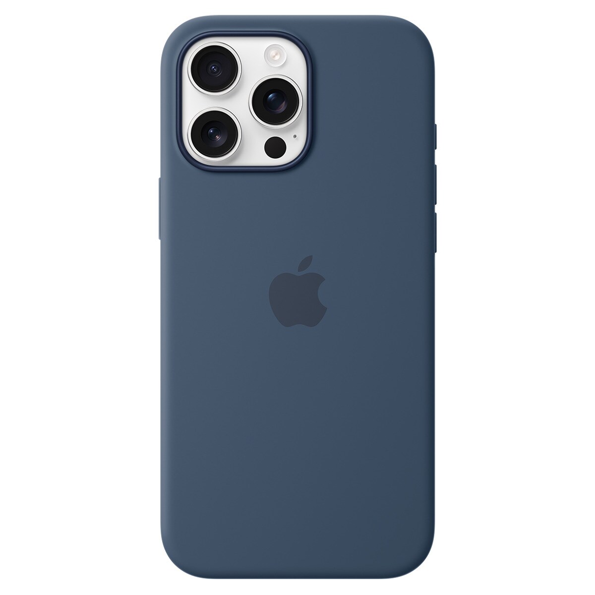 Funda de silicona Azul denim Apple con MagSafe para iPhone 16 Pro Max 1