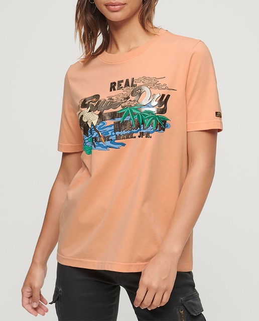 Imagen 0 de Camiseta gráfica de mujer con logotipo japonés vintage