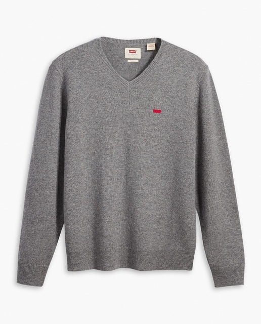 Imagen 0 de Jersey de hombre de manga larga con cuello pico liso