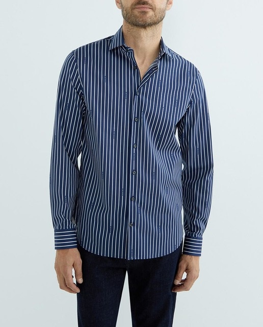 Imagen 0 de Camisa hombre de vestir custom a rayas