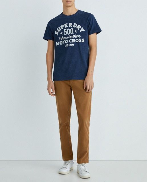 Imagen 0 de Pantalones de hombre chinos ajustados Officer's