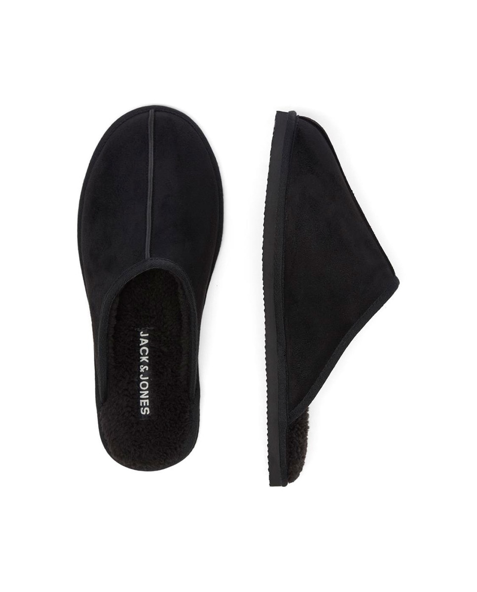 Chinelos de Quarto Dudely em Têxtil Preto-3