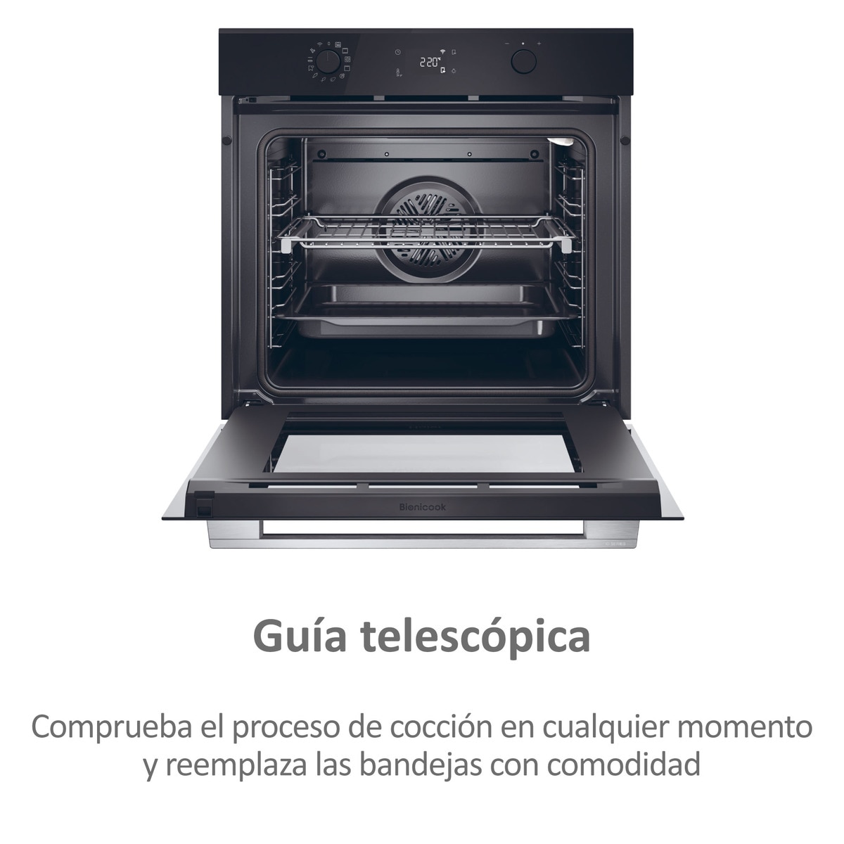 Horno multifunción Haier WIFI limpieza pirolítica e hidrolítica ID Series 2 - H6 ID2P5B3YTX Negro-4