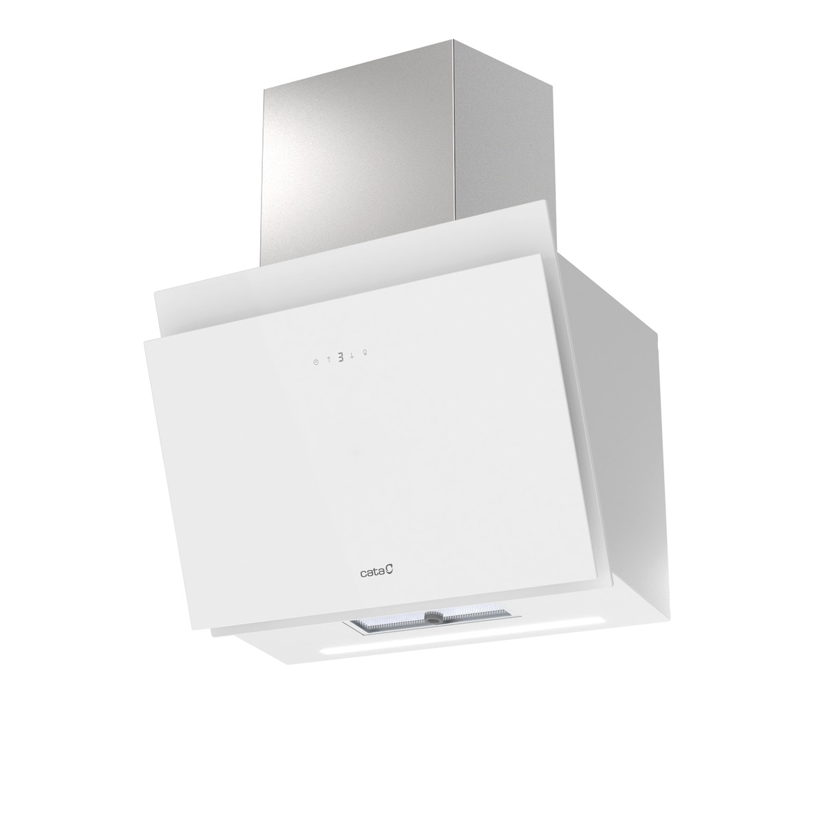 Campana decorativa Cata 3 velocidades + 1 turbo - THALASSA 600GWH /G Cristal blanco-9