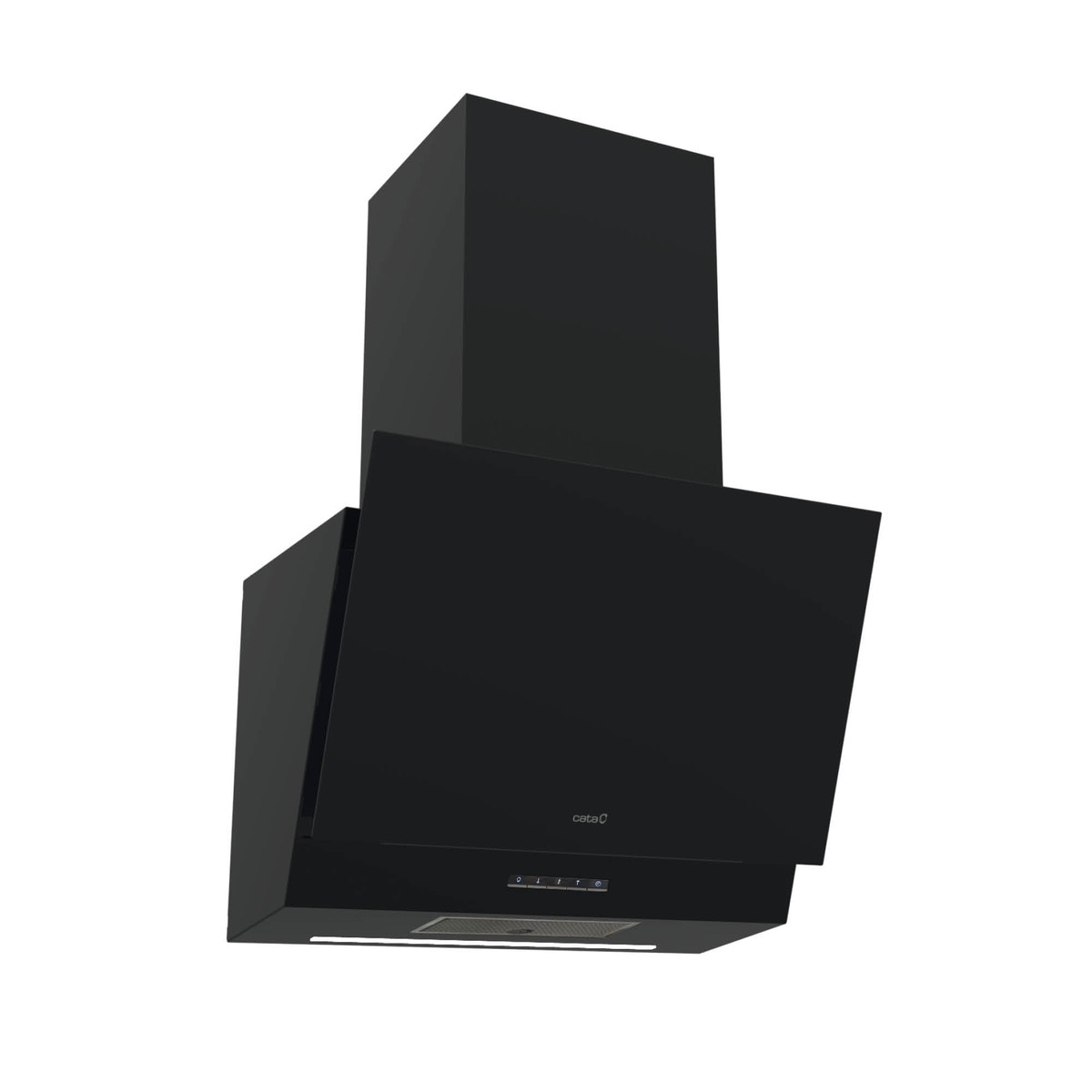 Campana decorativa Cata 3 velocidades + 1 turbo - THALASSA 600GBK /G Cristal negro-4