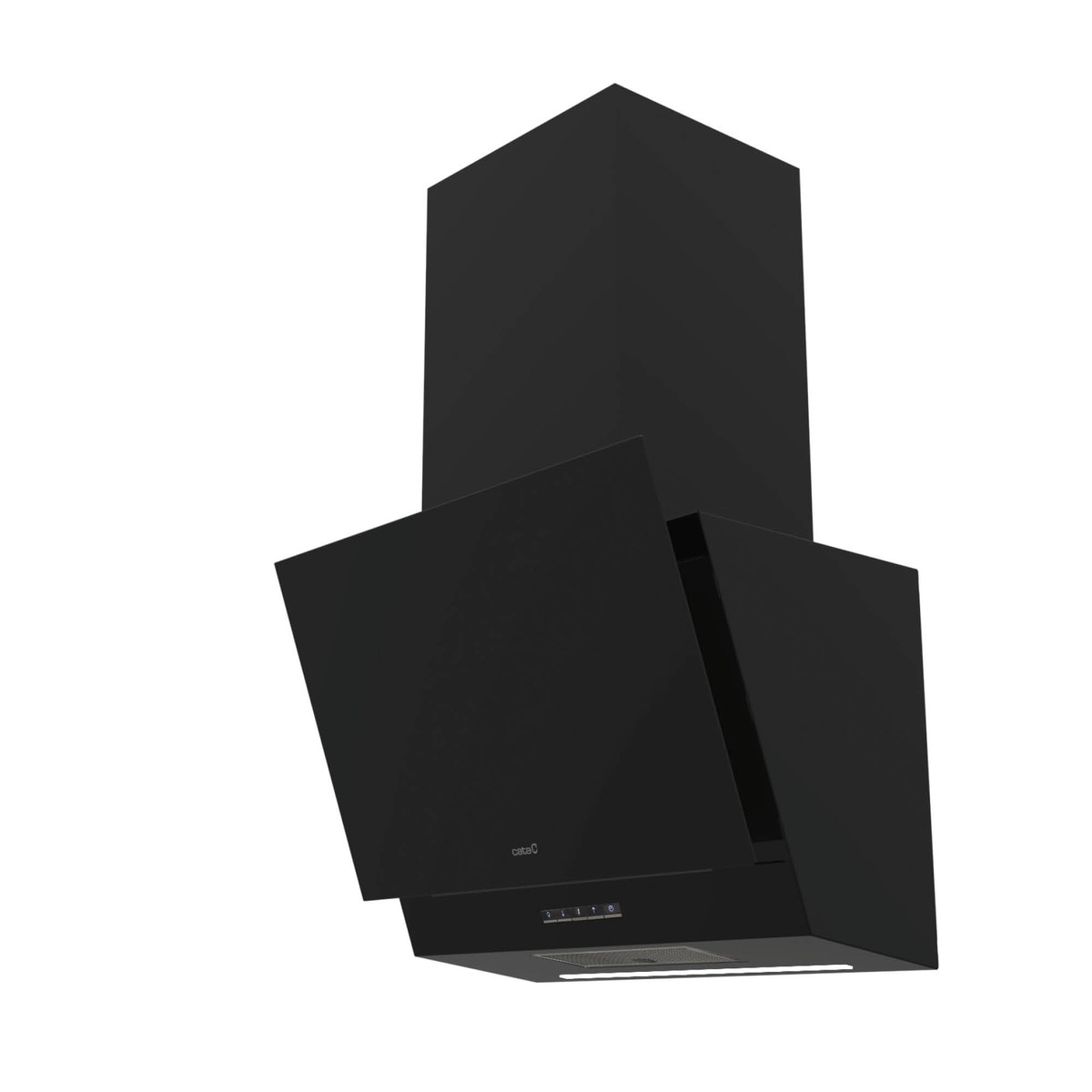 Campana decorativa Cata 3 velocidades + 1 turbo - THALASSA 600GBK /G Cristal negro-3