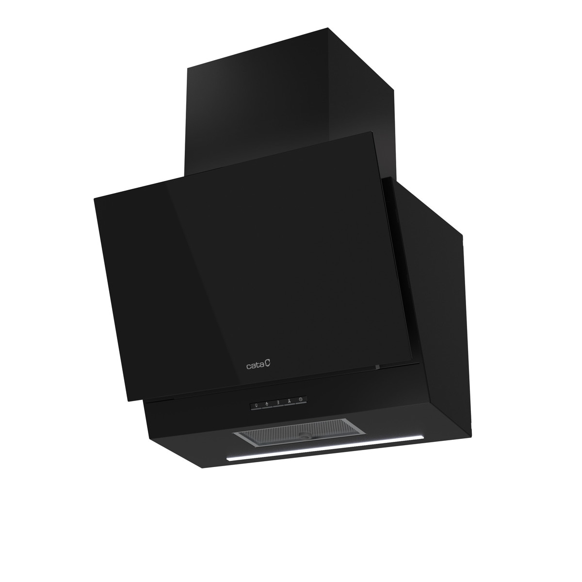 Campana decorativa Cata 3 velocidades + 1 turbo - THALASSA 600GBK /G Cristal negro-7
