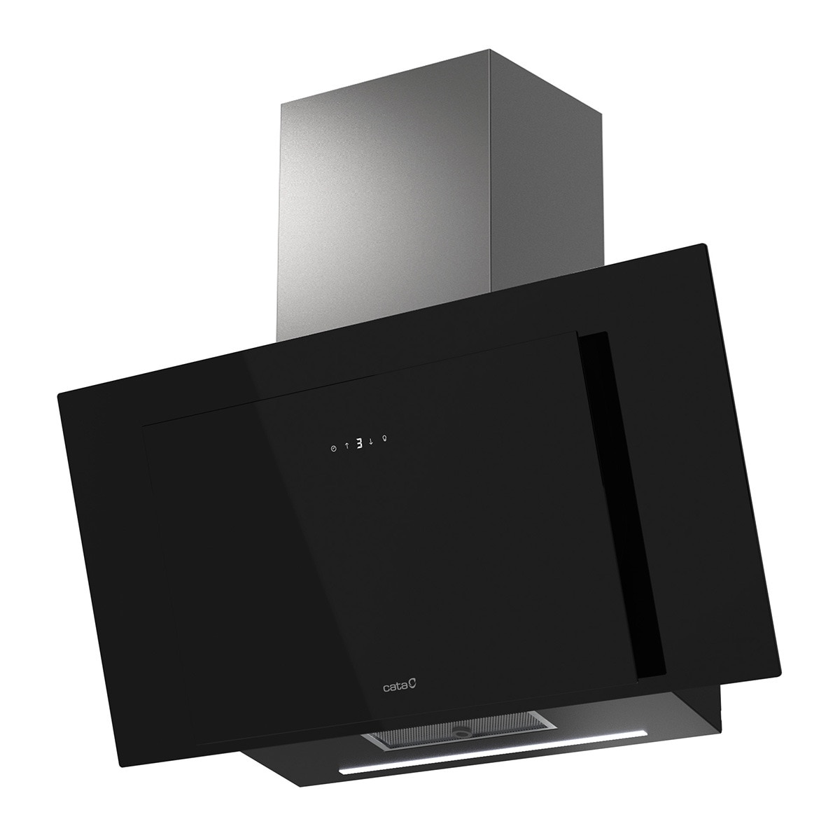 Campana decorativa Cata 5 velocidades + 1 turbo - THALASSA PRO 900GBK Cristal negro-1