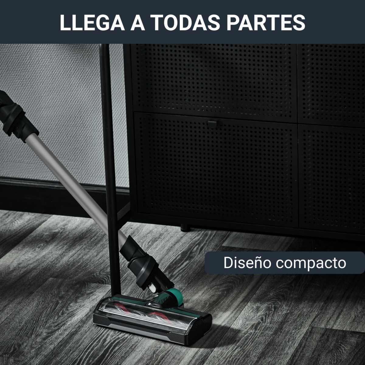 Aspirador de escoba recargable Rowenta Nano Essent Turquesa / Plata-4