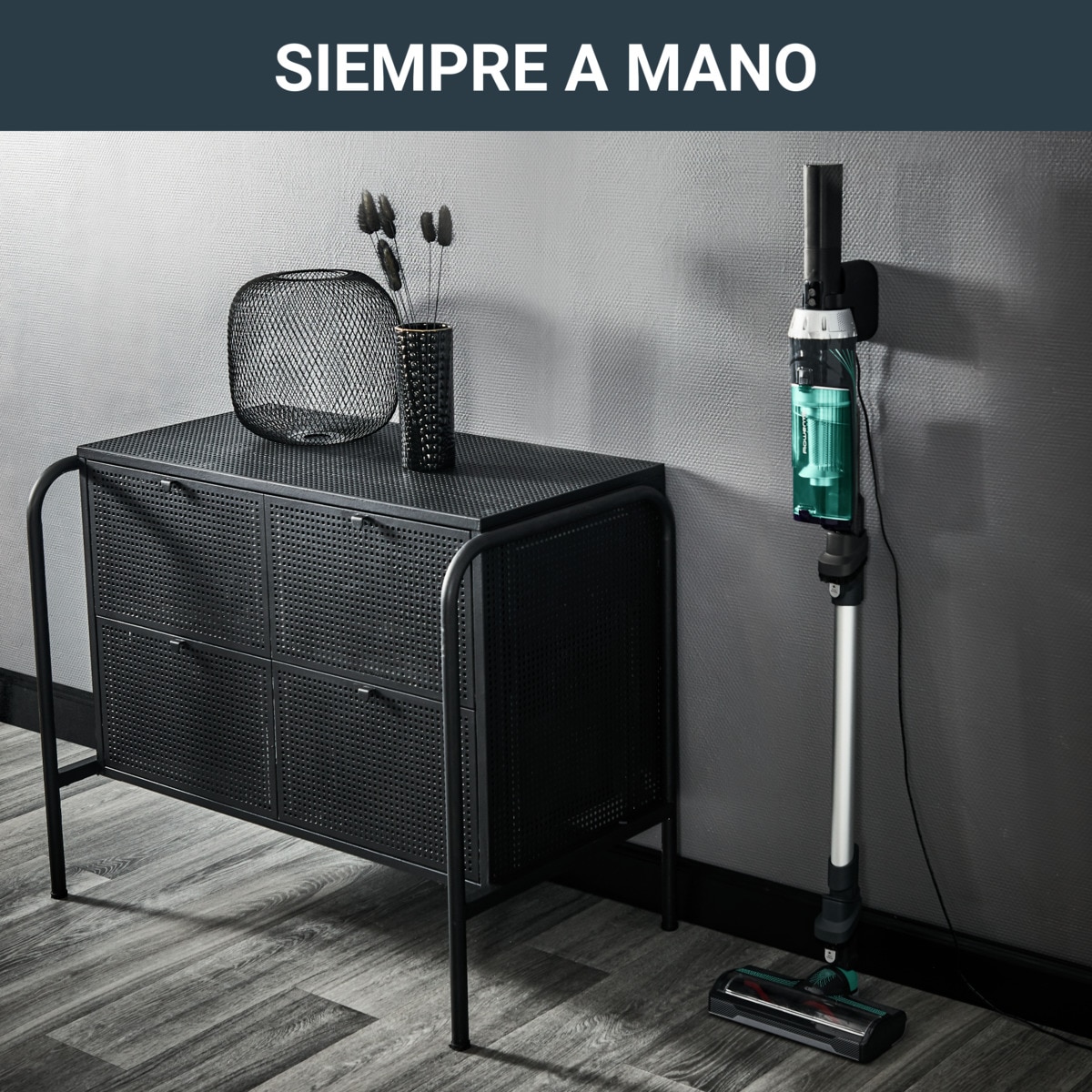 Aspirador de escoba recargable Rowenta Nano Essent Turquesa / Plata-6