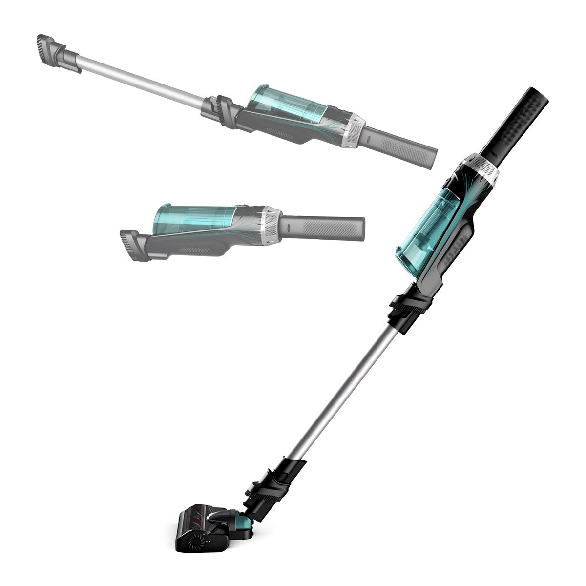 Aspirador de escoba recargable Rowenta Nano Essent Turquesa / Plata-1