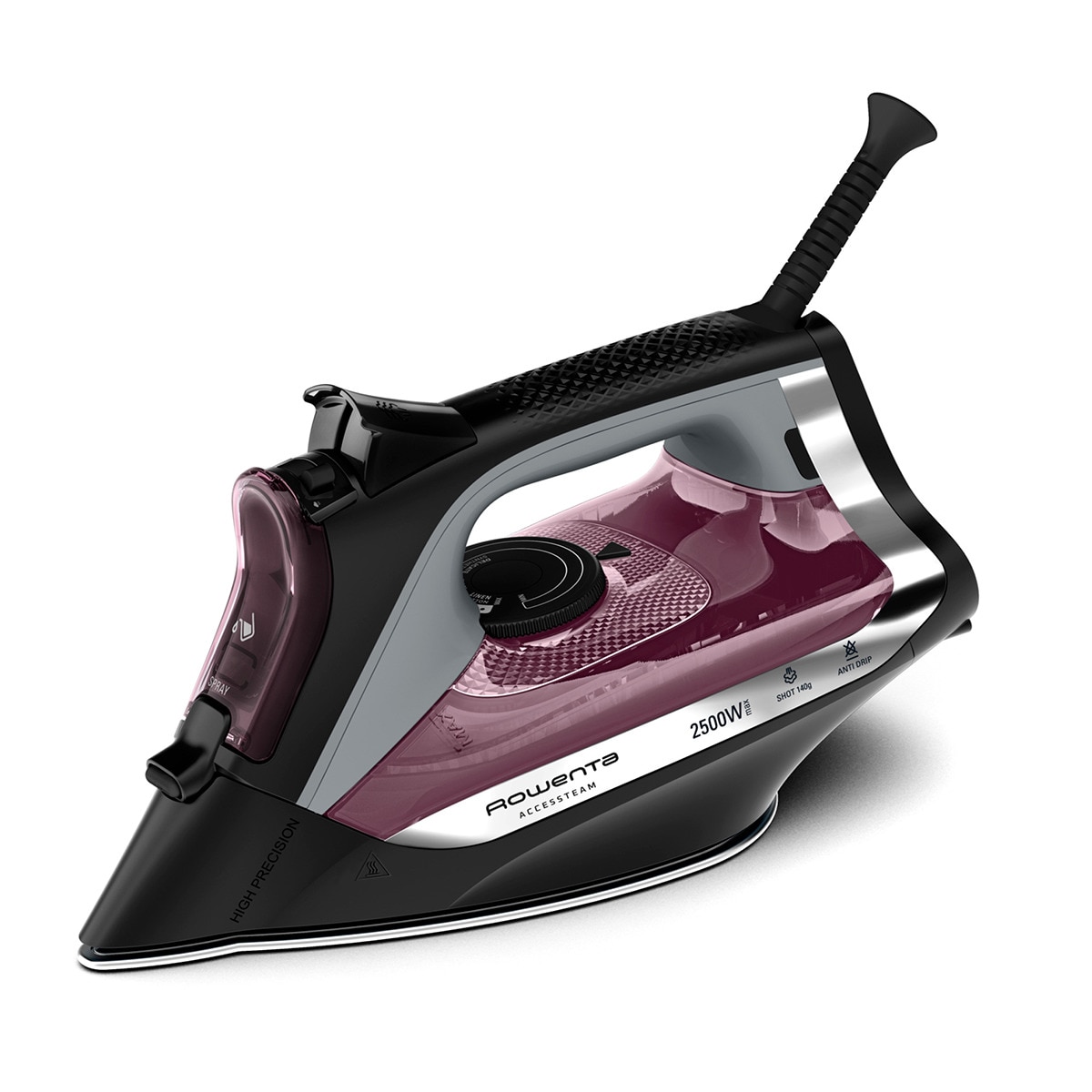 Plancha de vapor Rowenta DW4348 Accesteam con suela microsteam 300 Burdeos-1