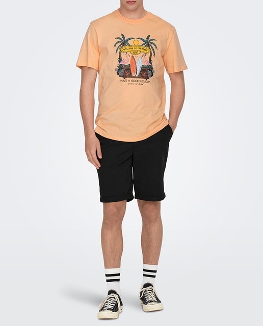 Imagen 0 de Pantalón bermuda de hombre tipo chino