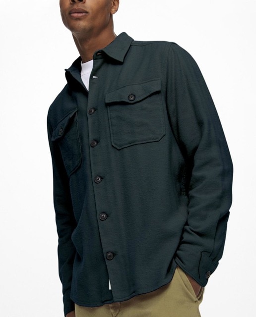 Imagen 0 de Sobrecamisa de franela de hombre