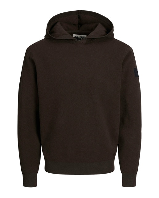 Imagen 0 de Sudadera de punto con capucha  mangas largas lisa de hombre