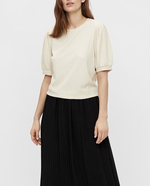 Imagen 0 de Camiseta de mujer mangas abullonadas