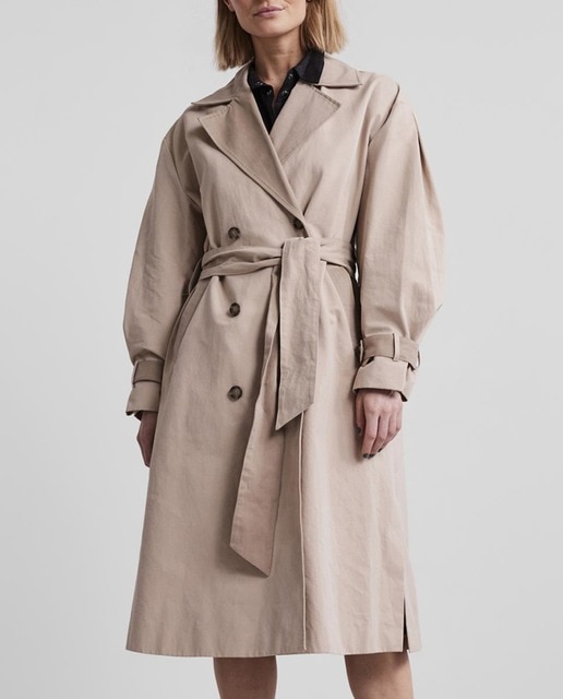 Imagen 0 de Trench largo de mujer con cinturón.