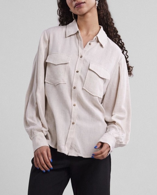 Imagen 0 de Camisa de mujer de manga larga lino