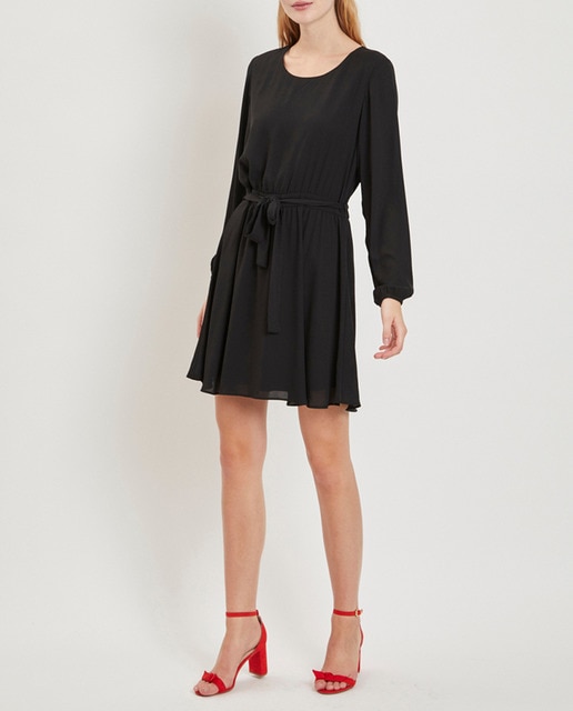 Imagen 0 de Vestido de manga larga con vuelo