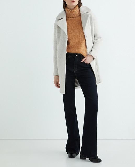 Imagen 0 de Abrigo de mujer manga larga liso