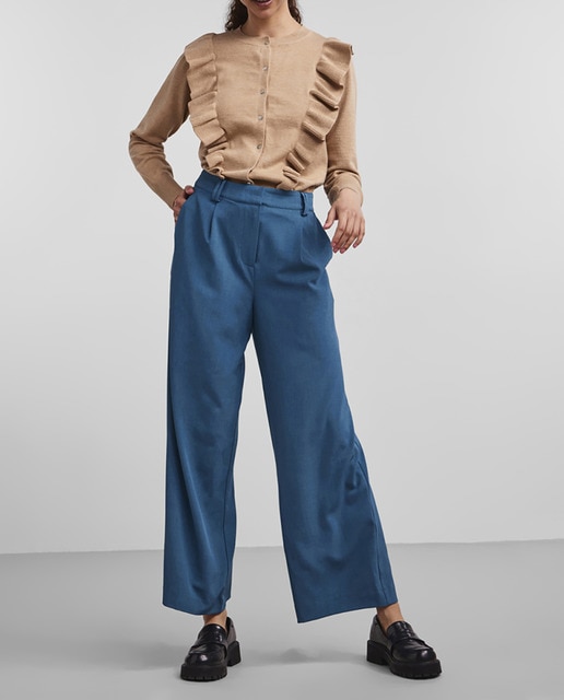 Imagen 0 de Pantalón de mujer acampanado de tiro alto