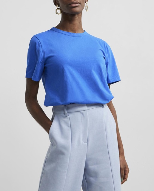 Imagen 0 de Camiseta de mujer manga corta 100% algodón orgánico.