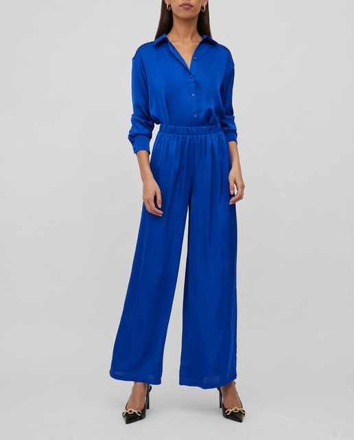 Imagen 0 de Pantalón de mujer ancho satinado