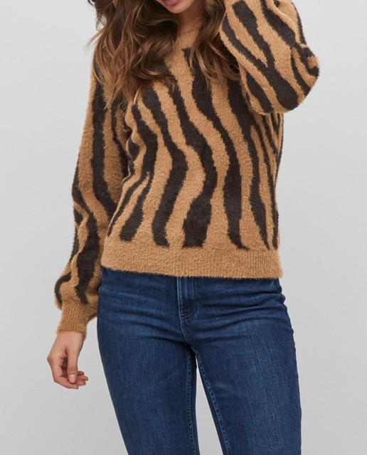Imagen 0 de Jersey de mujer animal print jacquard