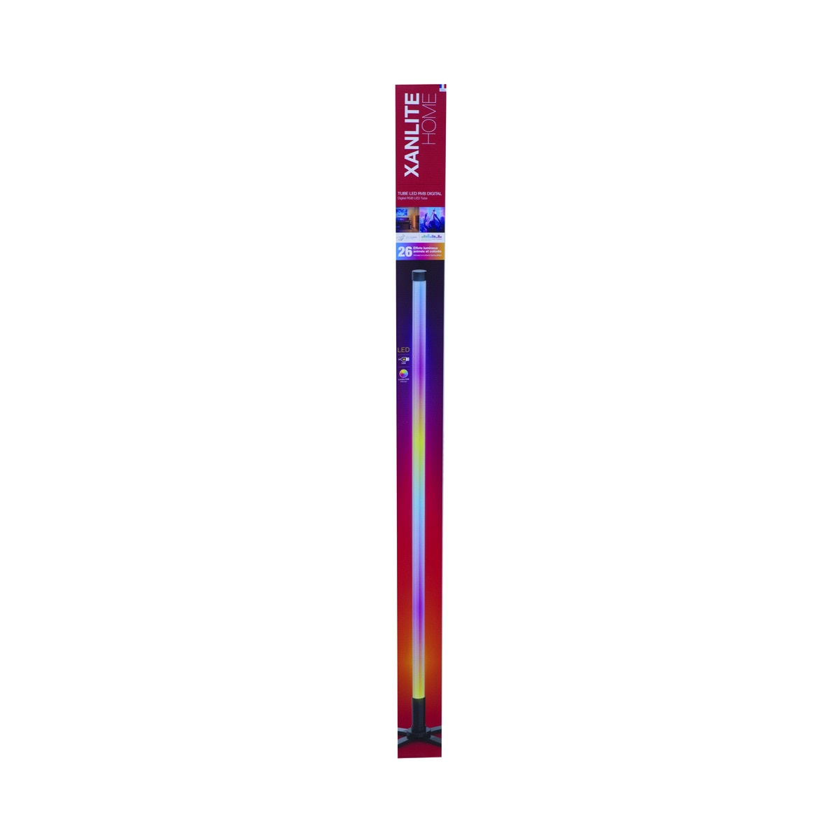Tubo LED Gaming RGB 130 cm Blanco-8