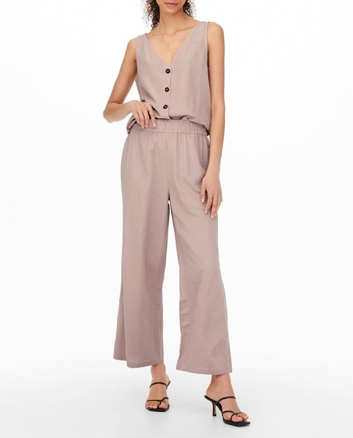 Imagen 0 de Pantalón culotte de mujer con cintura elástica