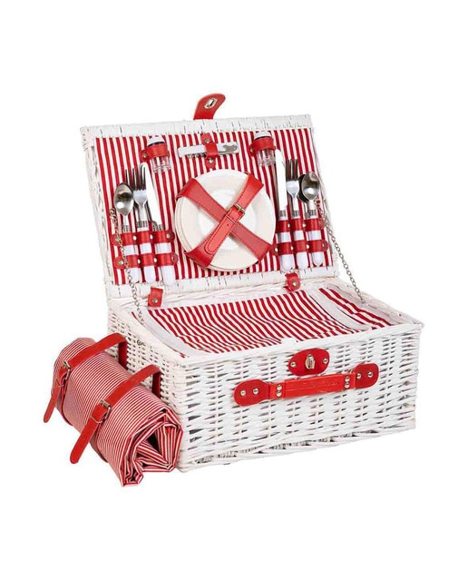 Imagen 0 de Cesta de picnic 4 servicios blanco