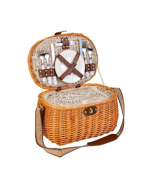 Imagen 0 de Cesta de picnic 2 servicios marrón