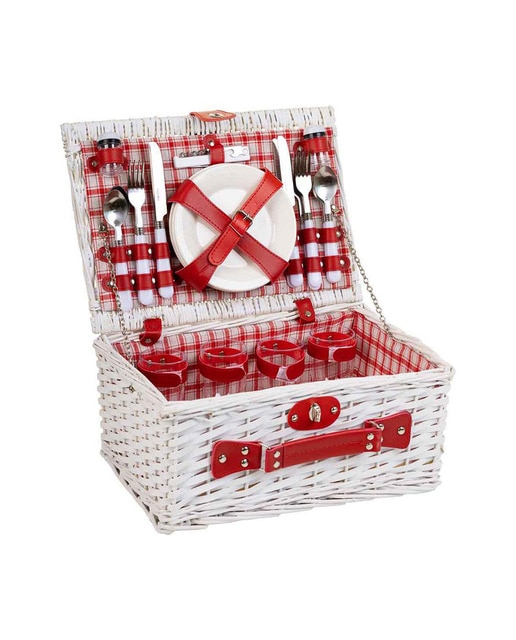 Imagen 0 de Cesta de picnic 4 servicios blanco